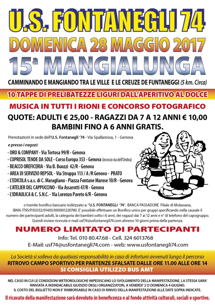 Mangialunga - Fontanegli (GE) (28 Maggio 2017)