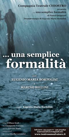 Teatro: Una semplice formalità - Bologna (28/29 Marzo 2015)