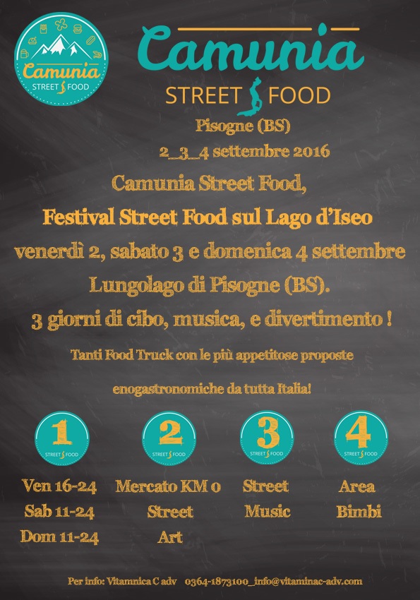 Camunia Street Food Festival - Camunia (BS) (2/4 Settembre 2016)